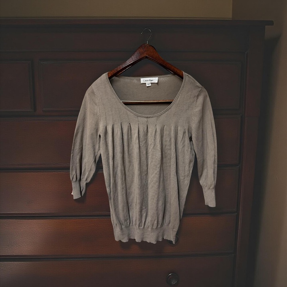 Calvin Klein Gray Blouse